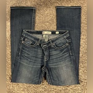 BKE Payton boot cut dark denim jeans size 29L